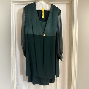 Vintage John Philips Dress and Cover Combo. Size 16W.